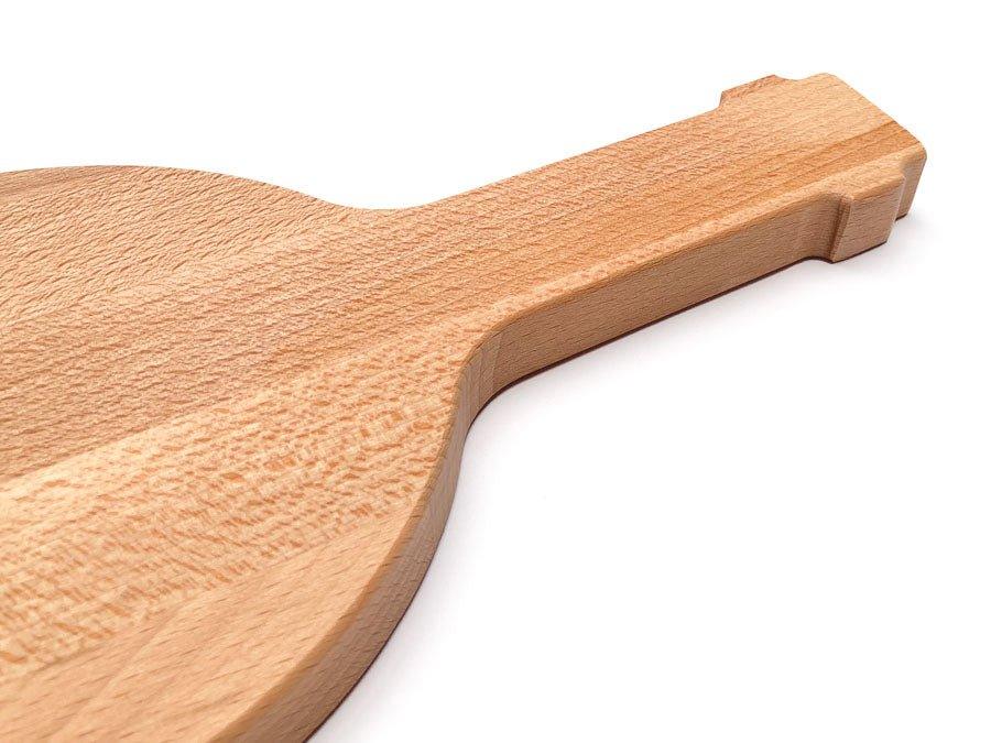 Borrelplank Fles - Met naam of logo gravering - 47,5 cm x 15 cm - houtensnijplankenmetlogo.nl