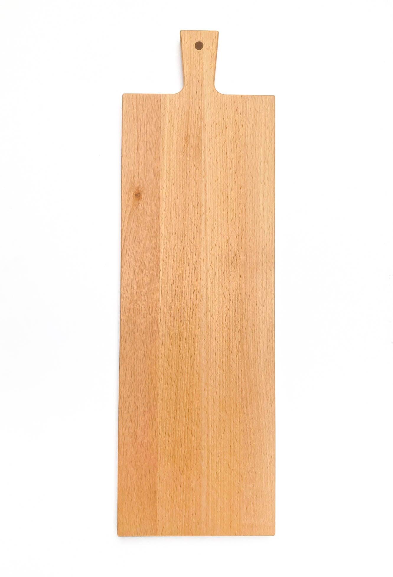 Borrelplank - Serveerplank Traditional XXL - Met naam of logo gravering - 57,5 cm x 17,5 cm - houtensnijplankenmetlogo.nl