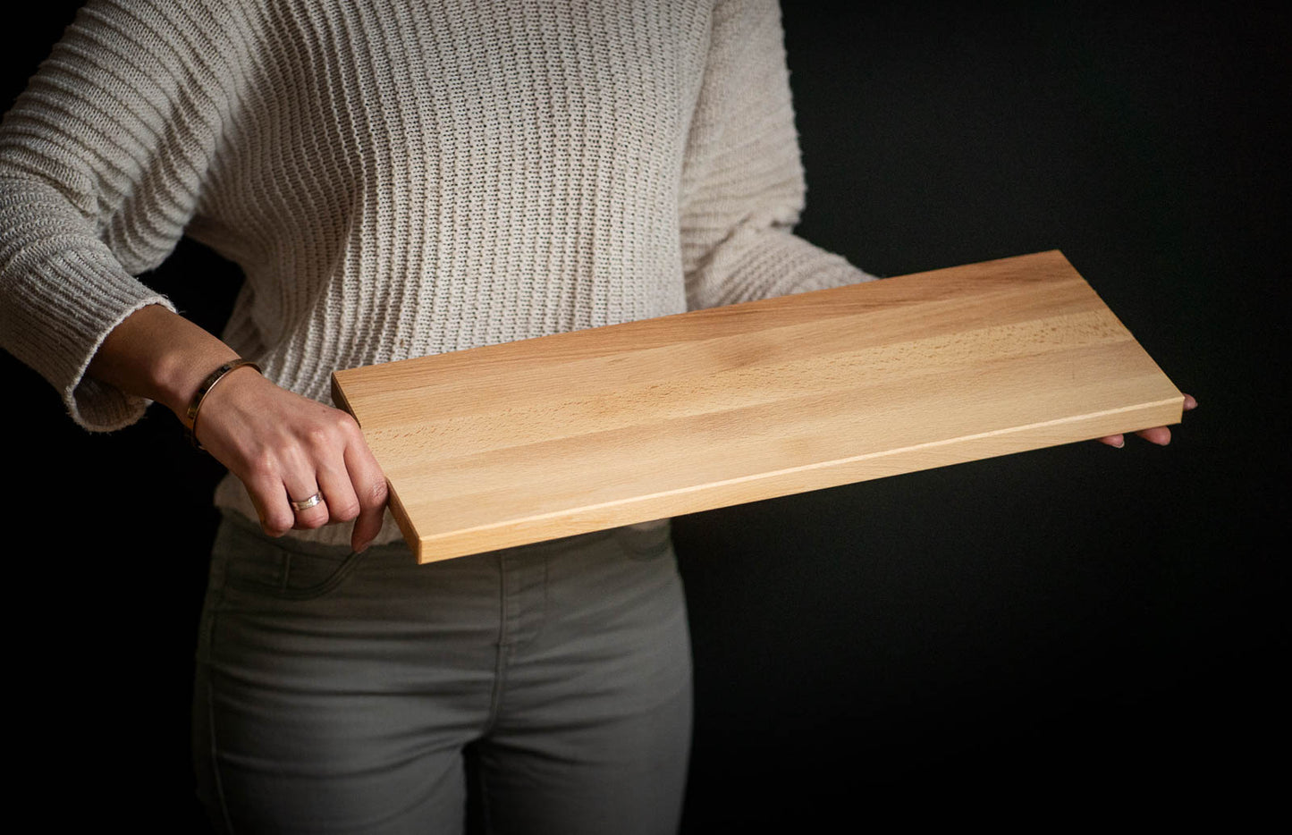 Broodplank - Serveerplank Traditional XL - Met naam of logo gravering - 57,5 cm x 17,5 cm - houtensnijplankenmetlogo.nl