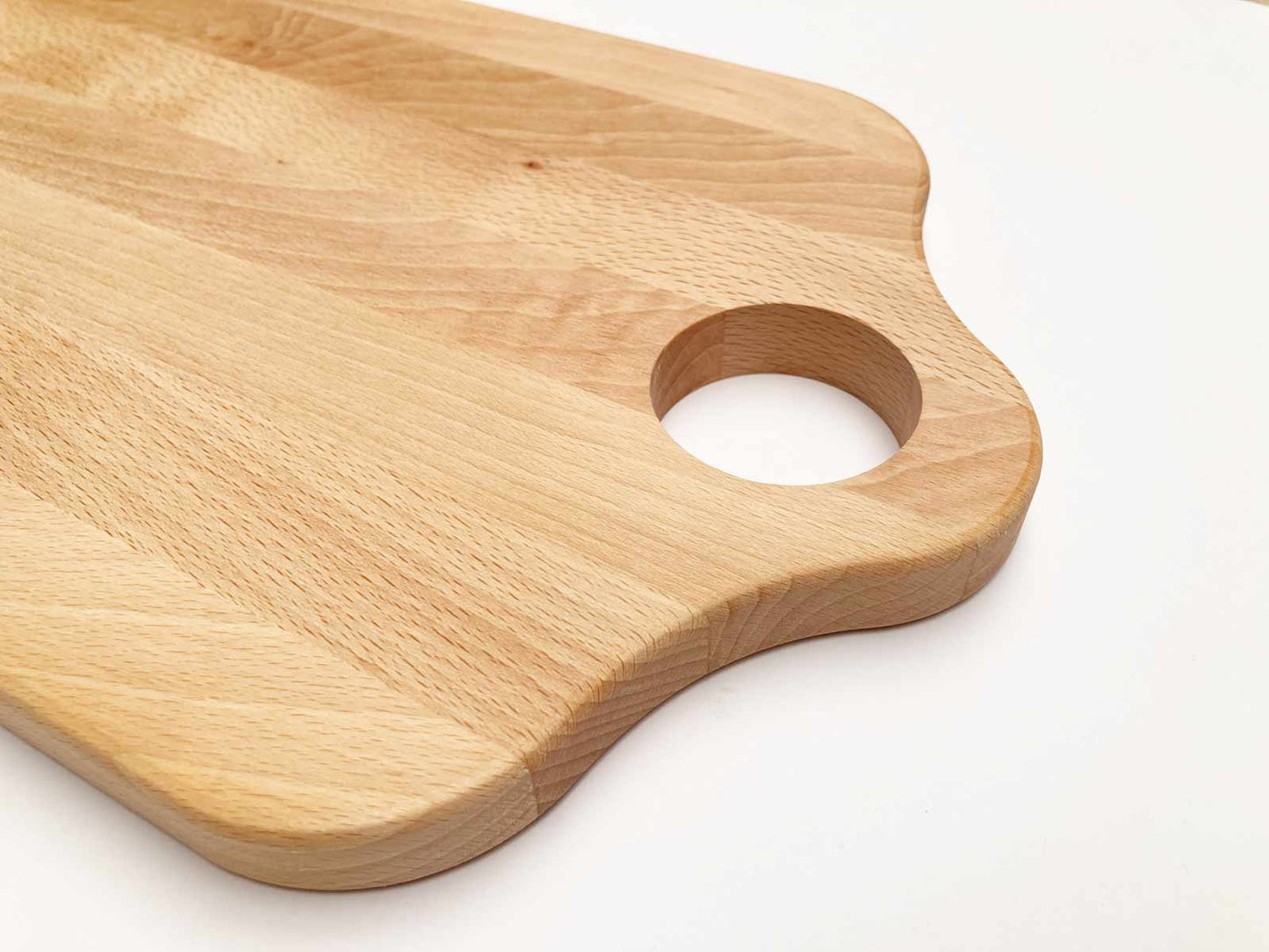 Snijplank Javea - Met naam, tekst of logo gravering - 41,5 cm x 24 cm - houtensnijplankenmetlogo.nl