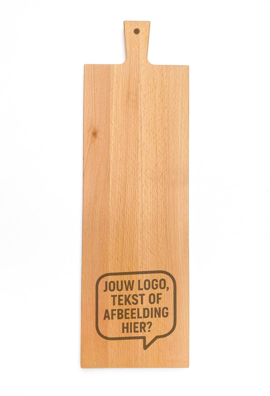 Borrelplank - Serveerplank  Traditional XXL - Met naam of logo gravering - 57,5 cm x 17,5 cm