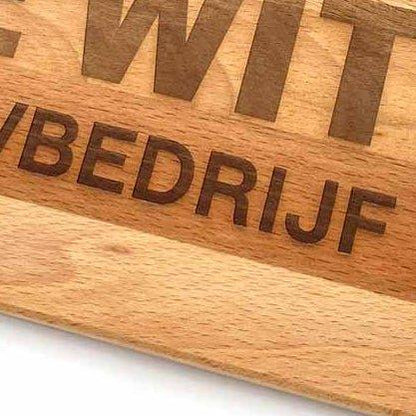 Snijplank Traditional Large - Met naam of logo gravering - 41,5 cm x 24 cm - houtensnijplankenmetlogo.nl-