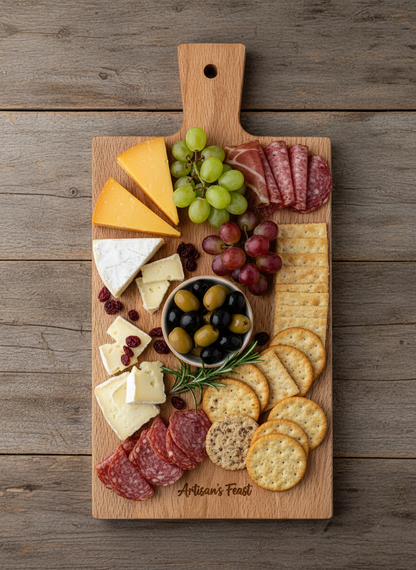 Snijplank - Borrelplank Traditional Medium - Met naam of logo gravering - 31,5 cm x 16 cm